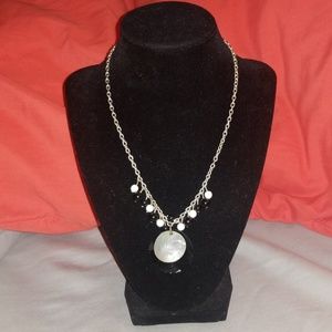 Silver Shells & Beads 21"